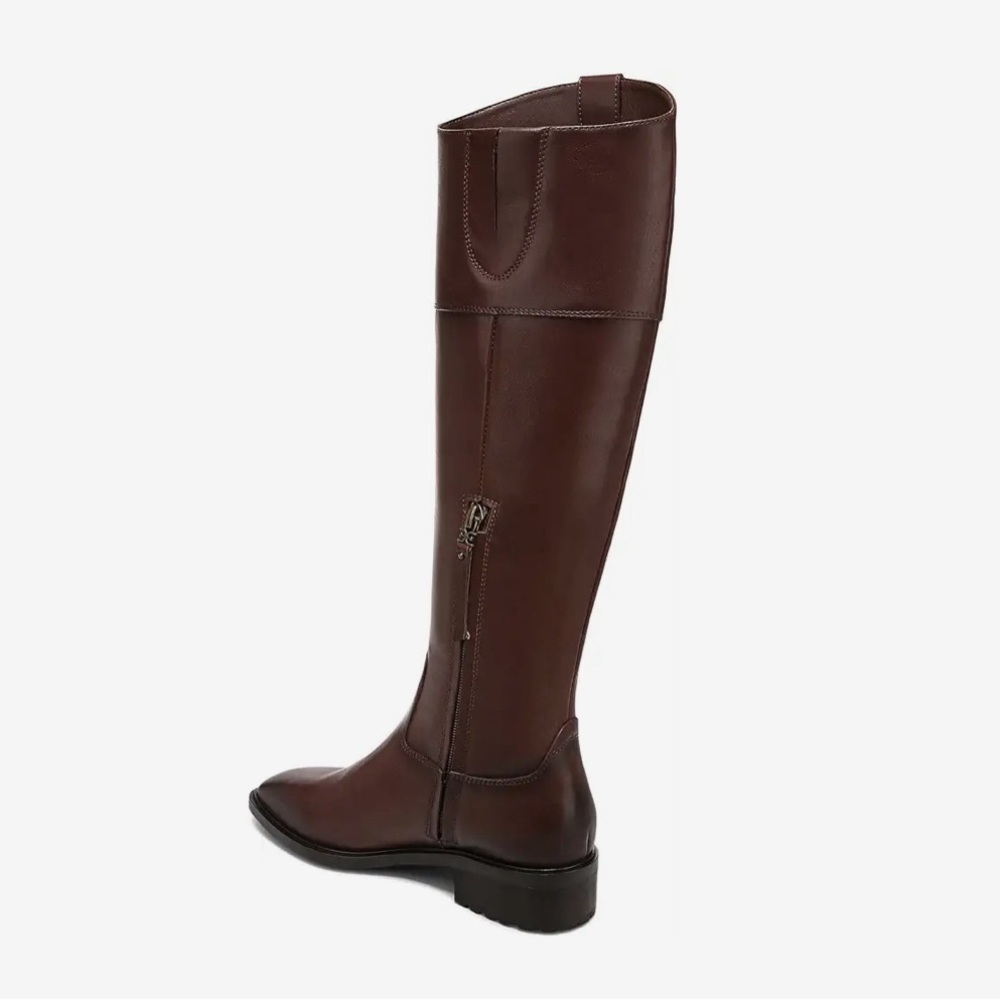 SAM EDELMAN $250 Women Drina Brown Leather Tall Riding Boots Shoes Size 5.5M NWT - Picture 4 of 8